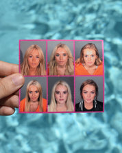 Lindsay Lohan Mugshots Y2K Sticker