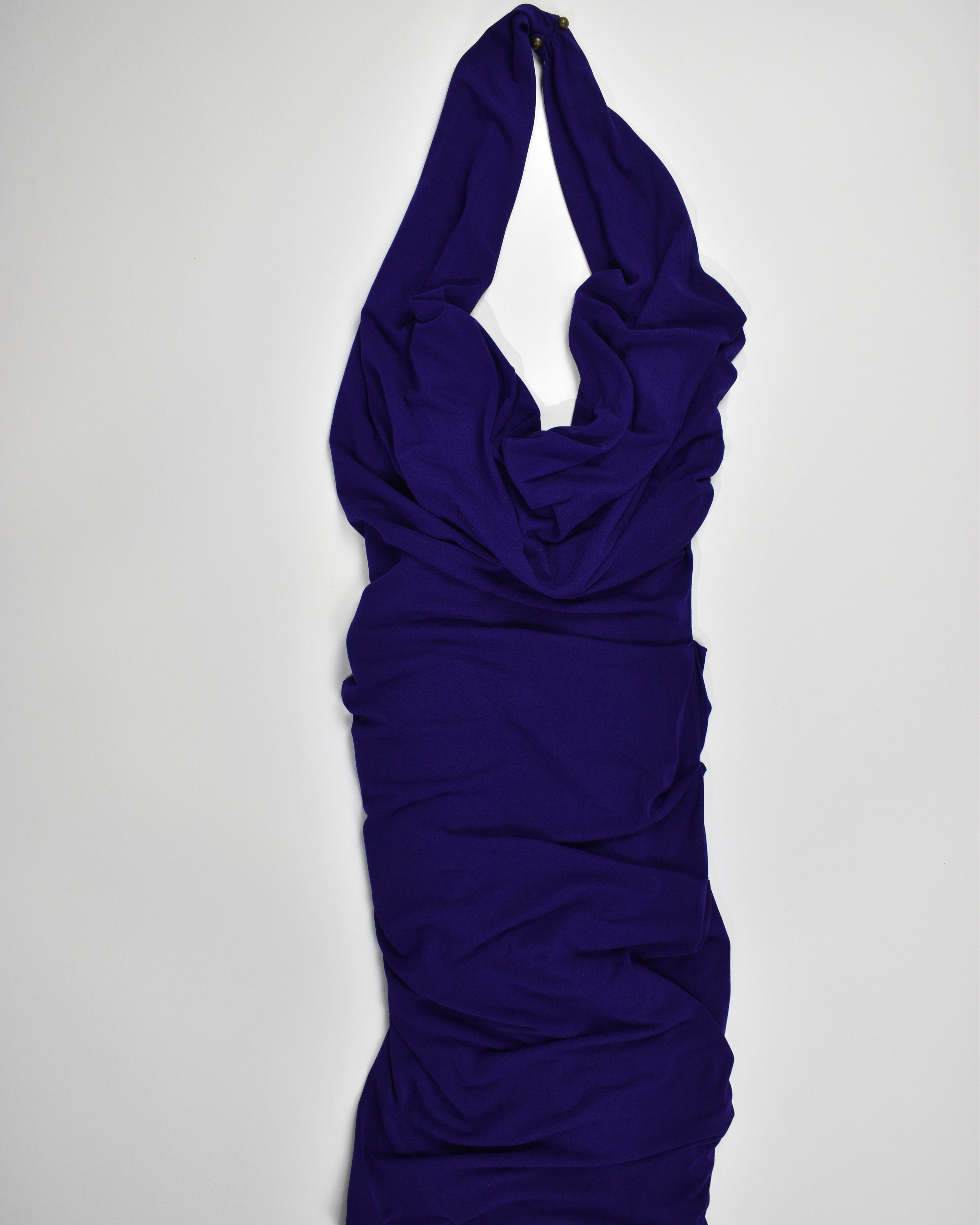 Purple Halter Dress
