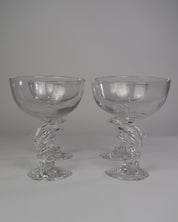 Dolphin Stemmed Glasses