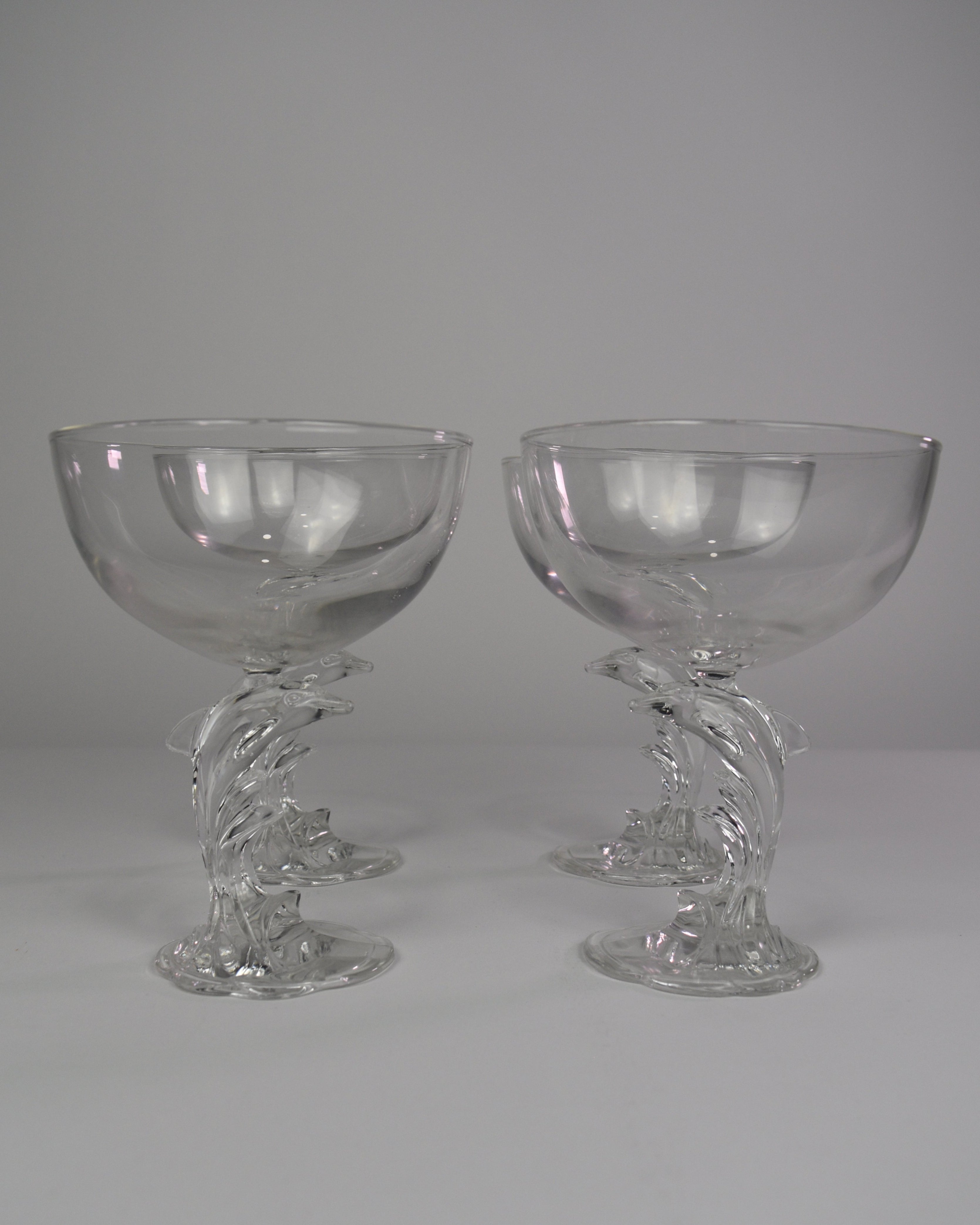 Dolphin Stemmed Glasses