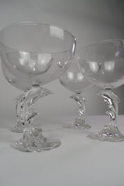 Dolphin Stemmed Glasses