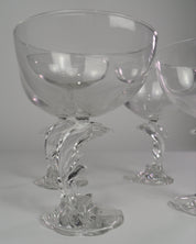 Dolphin Stemmed Glasses
