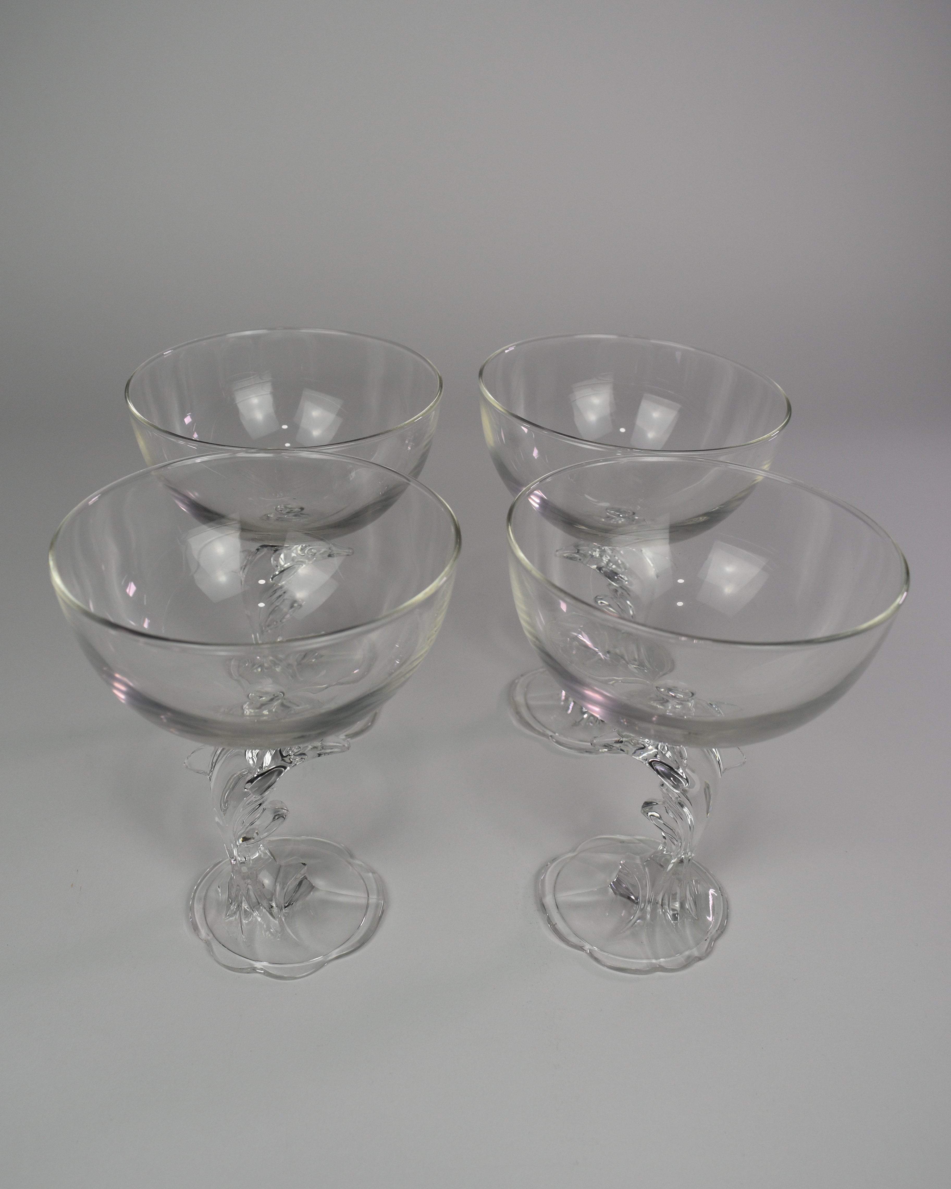 Dolphin Stemmed Glasses
