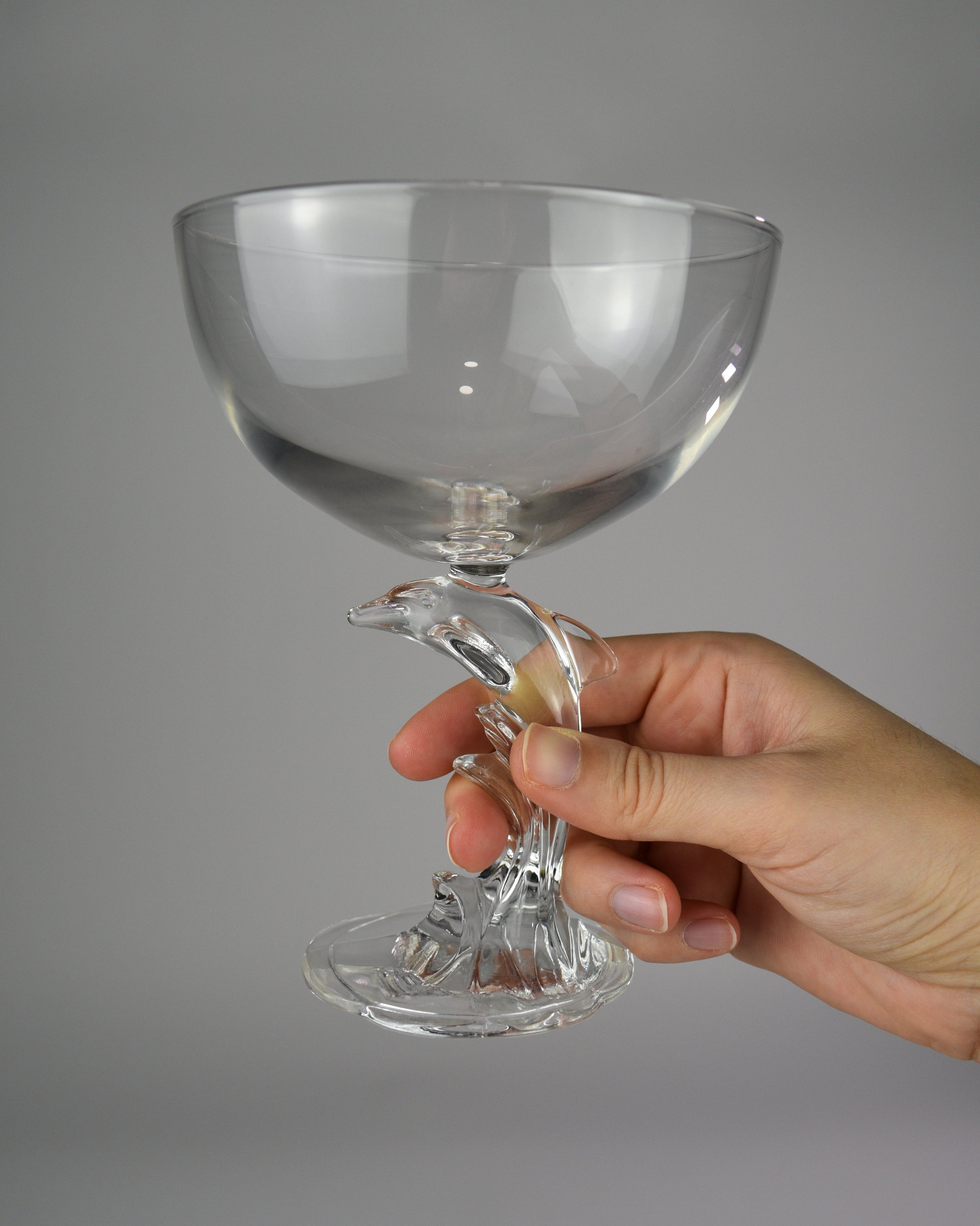 Dolphin Stemmed Glasses