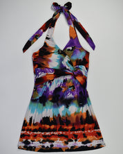 Multi-color Mini Halter Dress