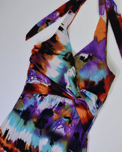 Multi-color Mini Halter Dress