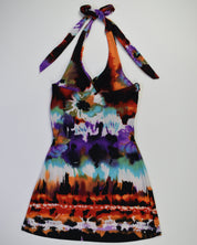 Multi-color Mini Halter Dress