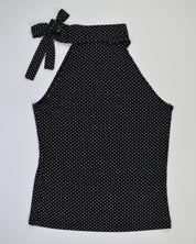 Black and White Polka Dot Top