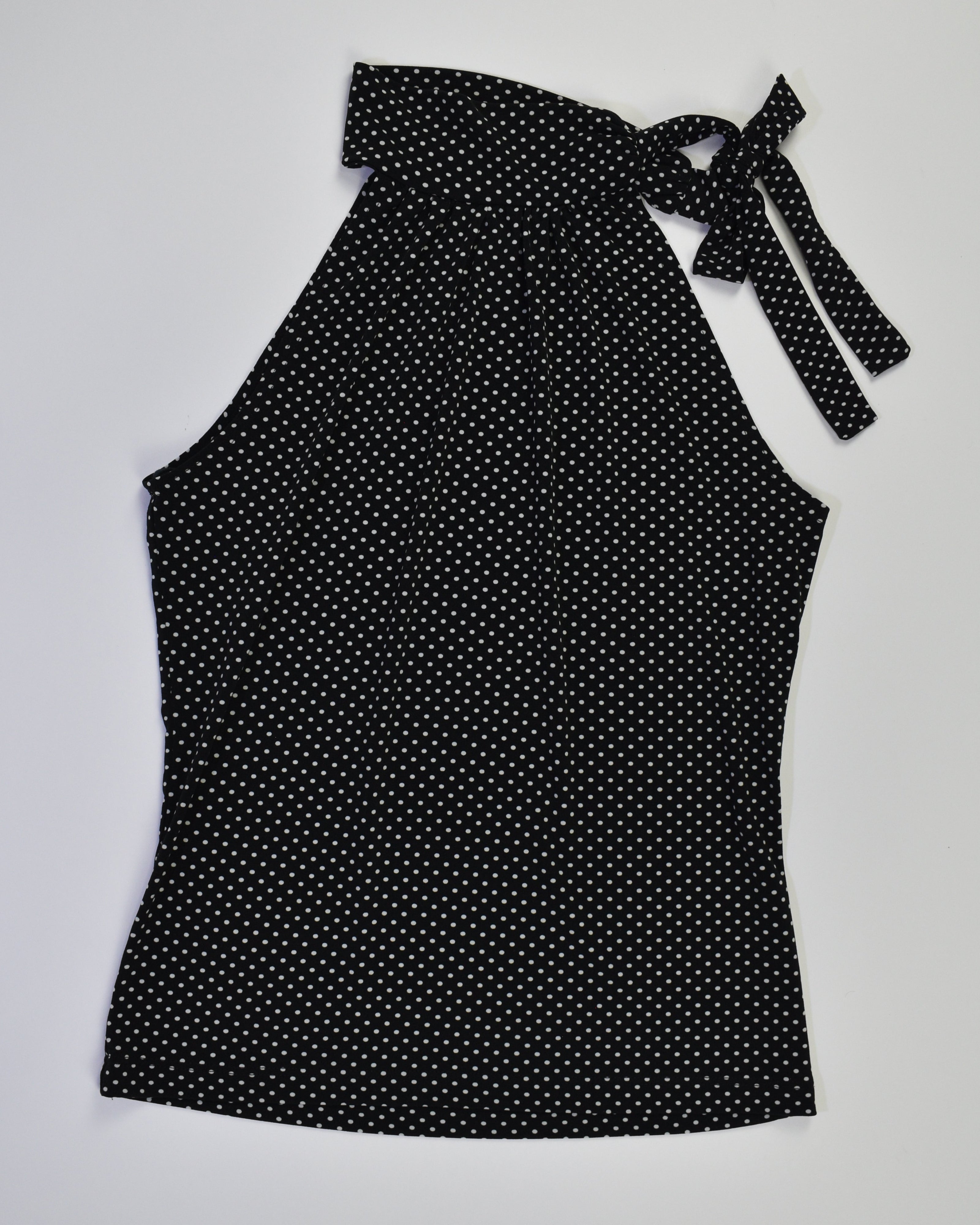 Black and White Polka Dot Top