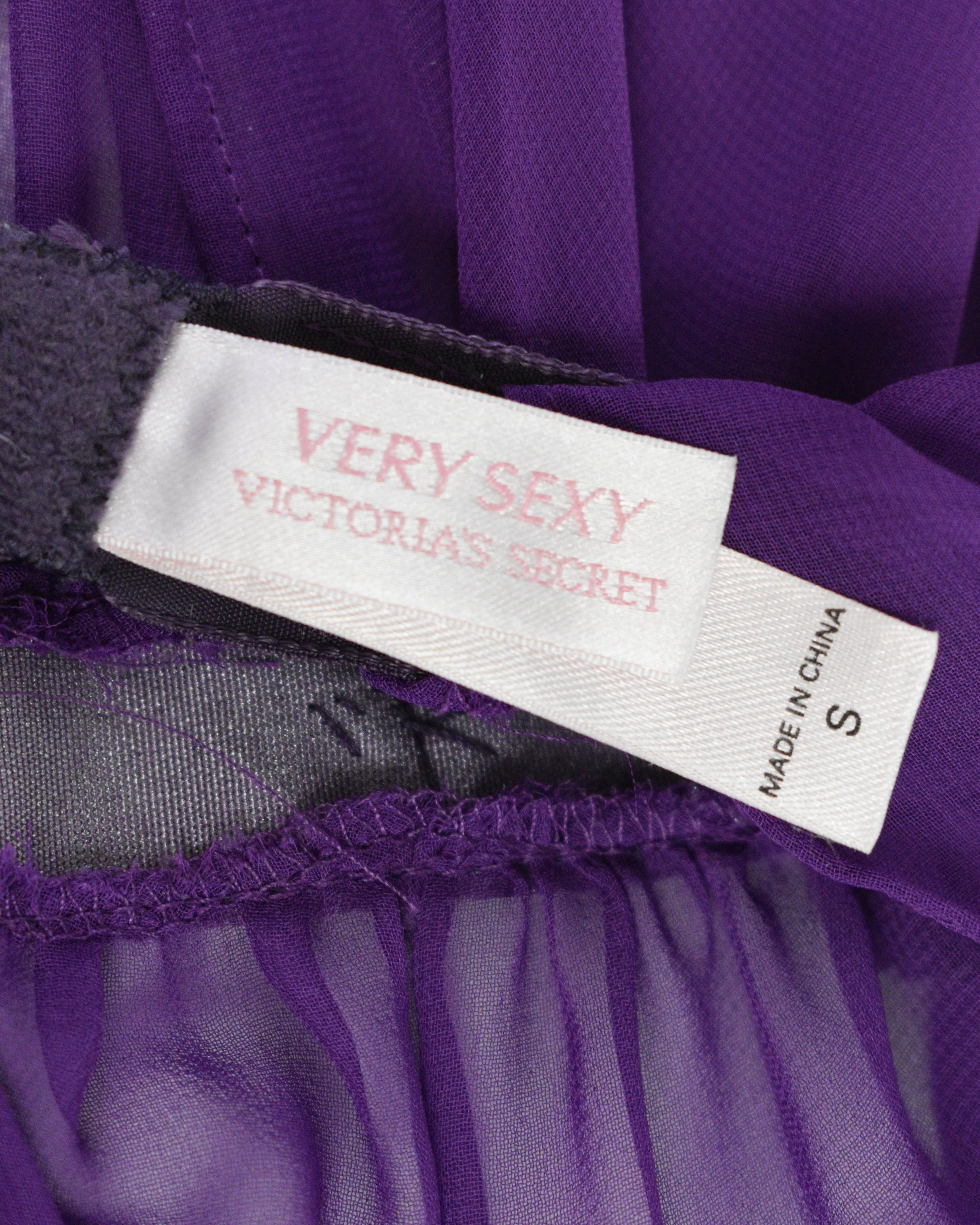 Victoria's Secret Purple Sheer Slip