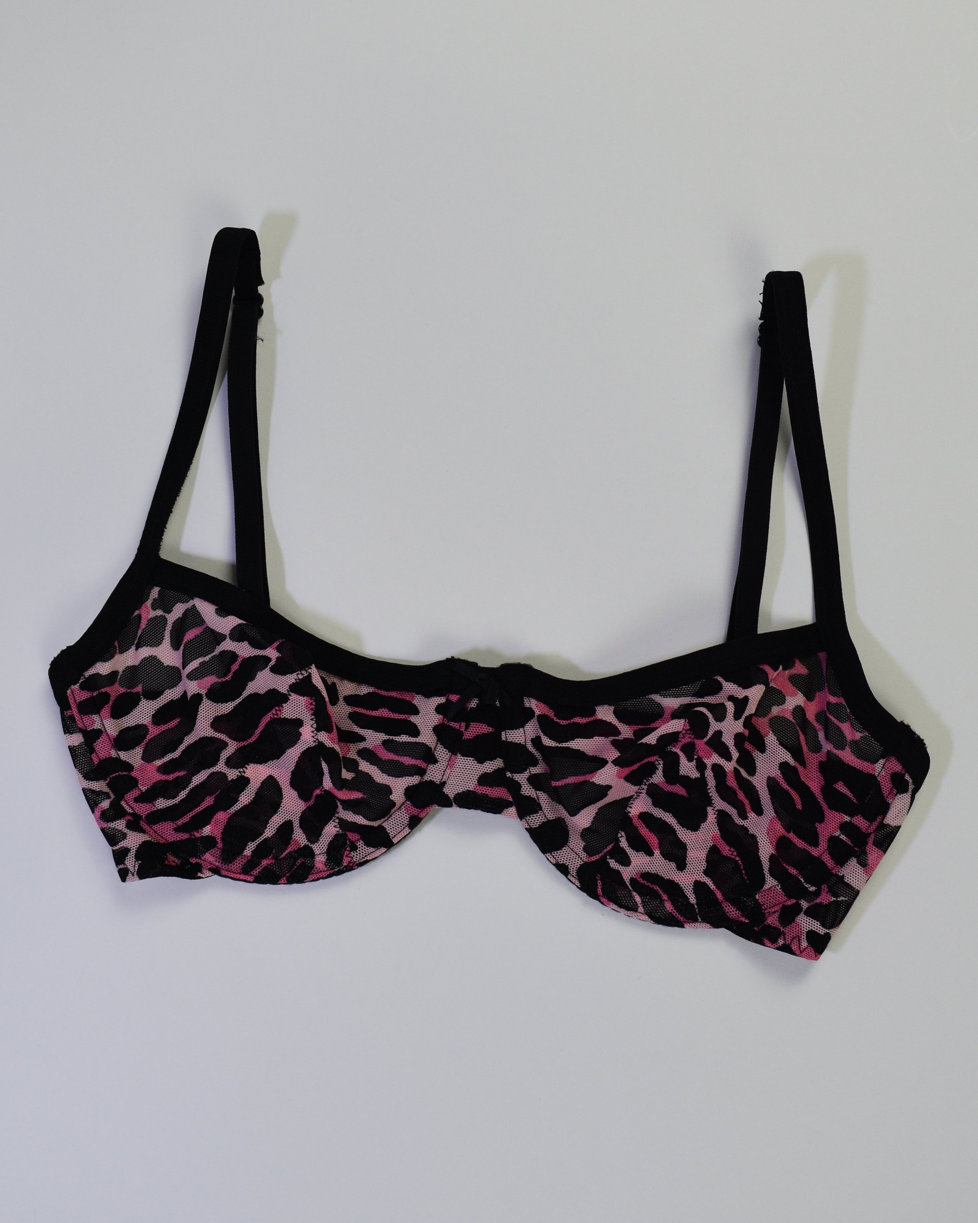 Betsey Johnson Pink Cheetah Bra
