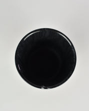 Black Bamboo Etched Palm Tree Vase