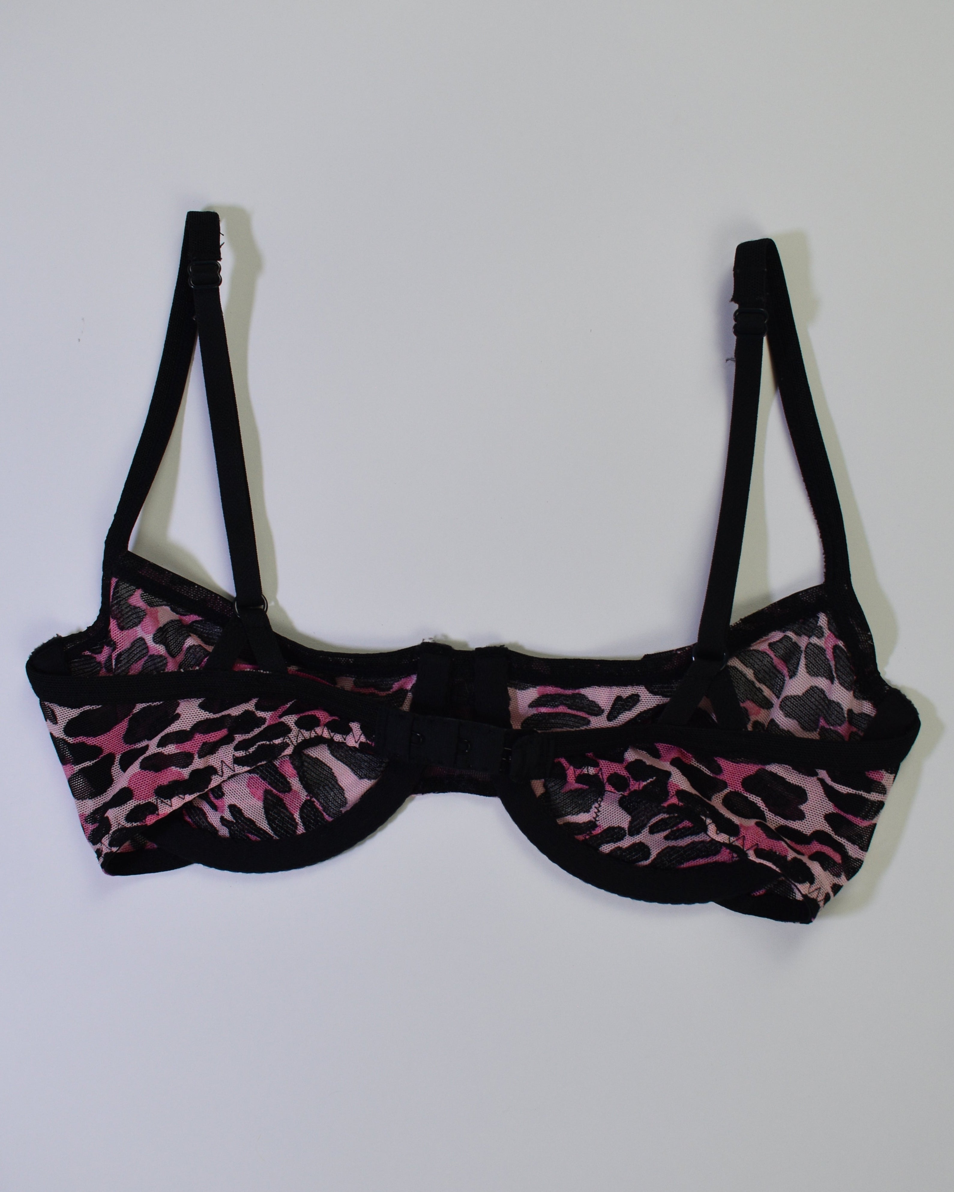 Betsey Johnson Pink Cheetah Bra
