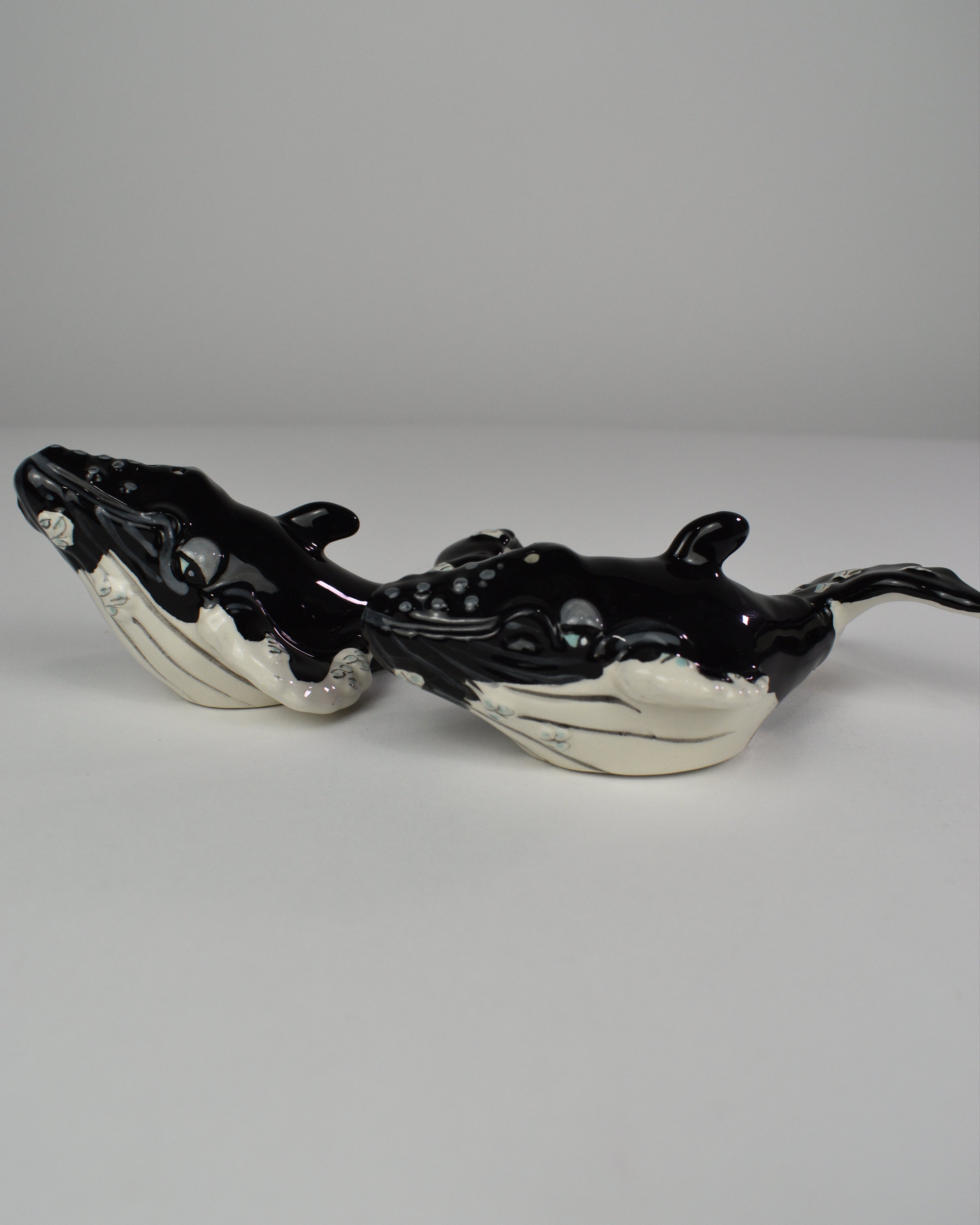 Whale Salt & Pepper Shakers