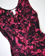 Cache Black & Pink Floral Tank