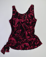 Cache Black & Pink Floral Tank