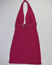 Cache Hot Pink Halter Dress
