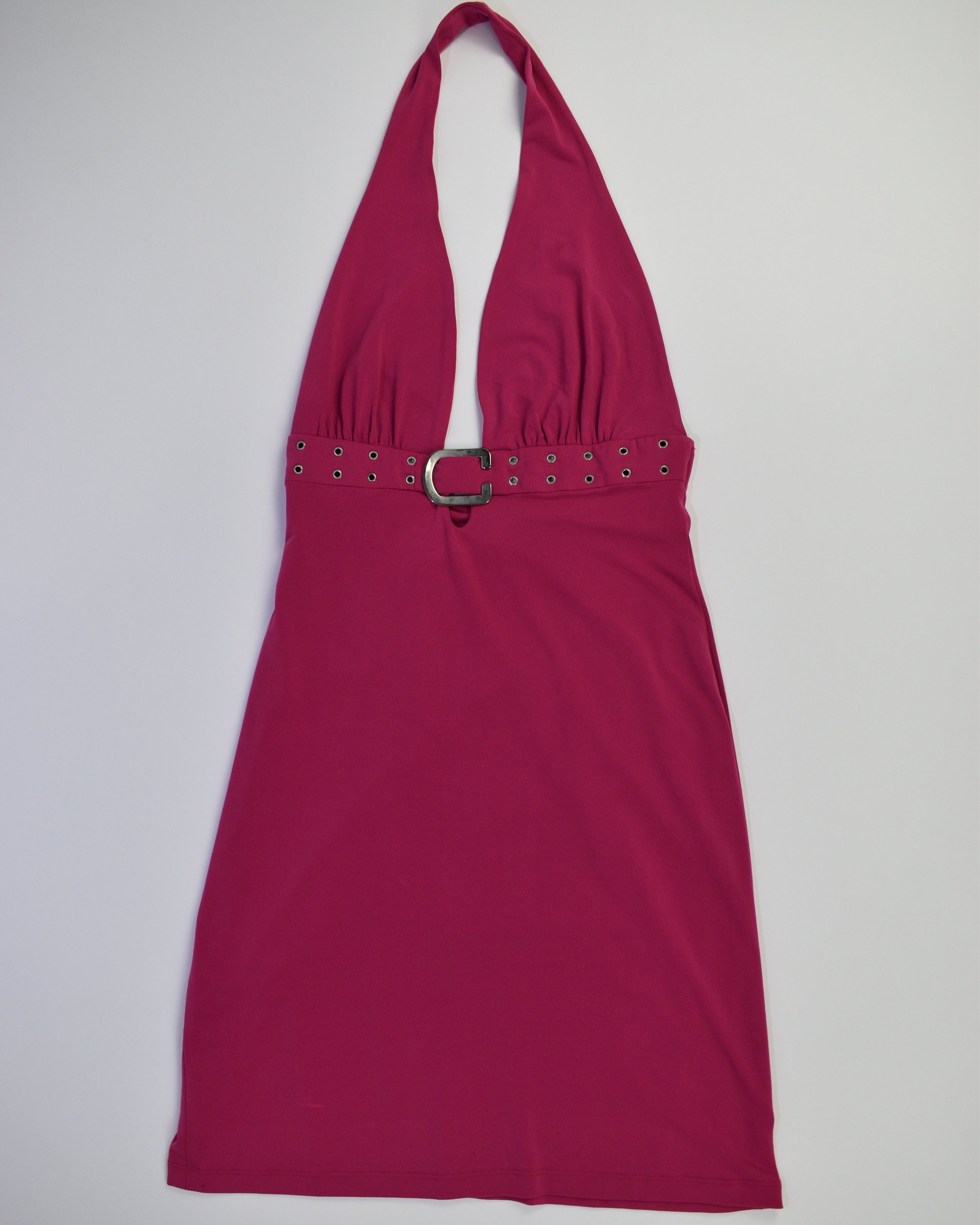 Cache Hot Pink Halter Dress