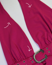 Cache Hot Pink Halter Dress