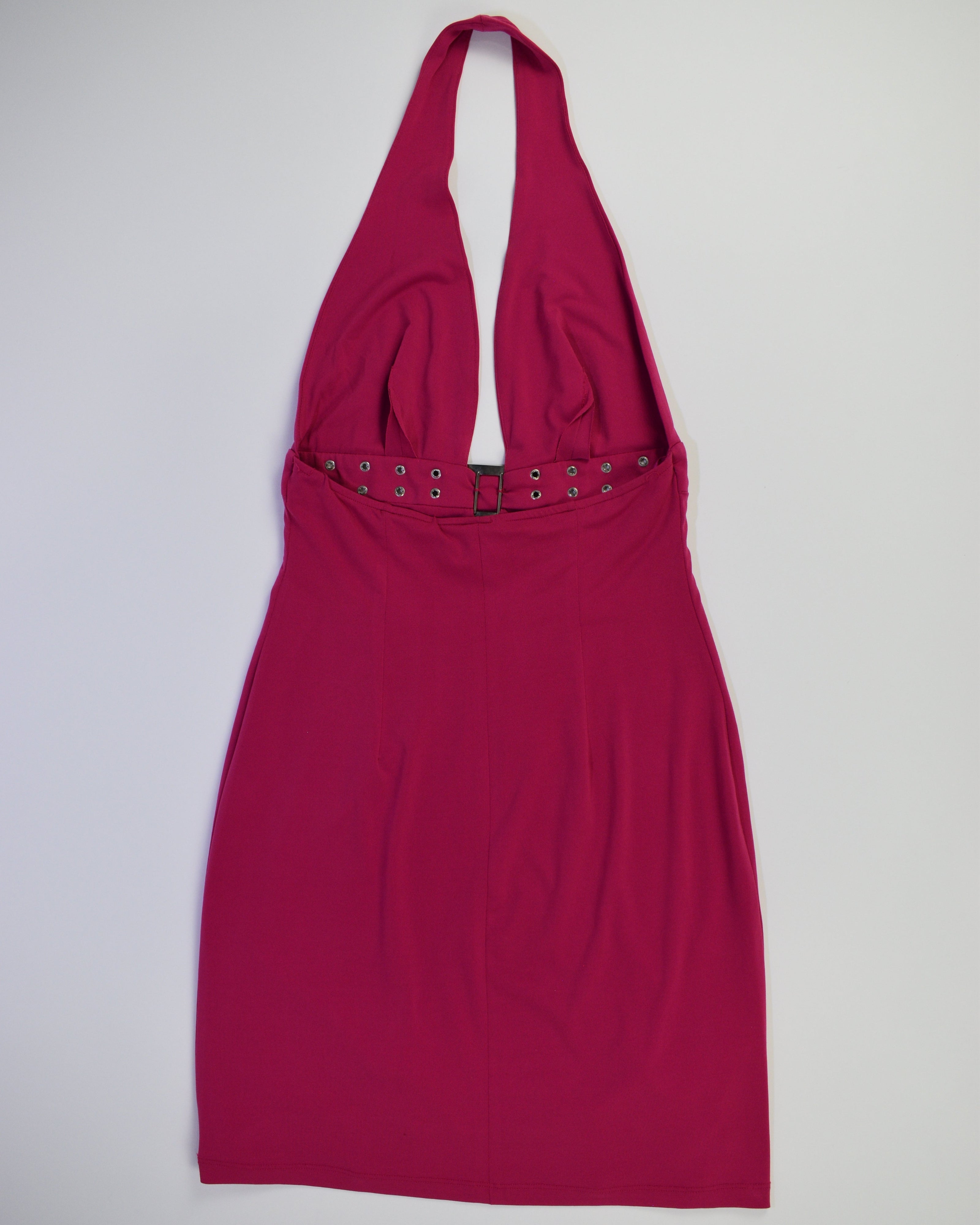 Cache Hot Pink Halter Dress