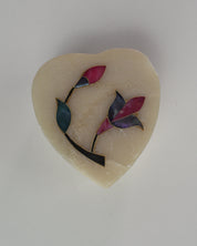Marble Rose Jewelry Heart Box