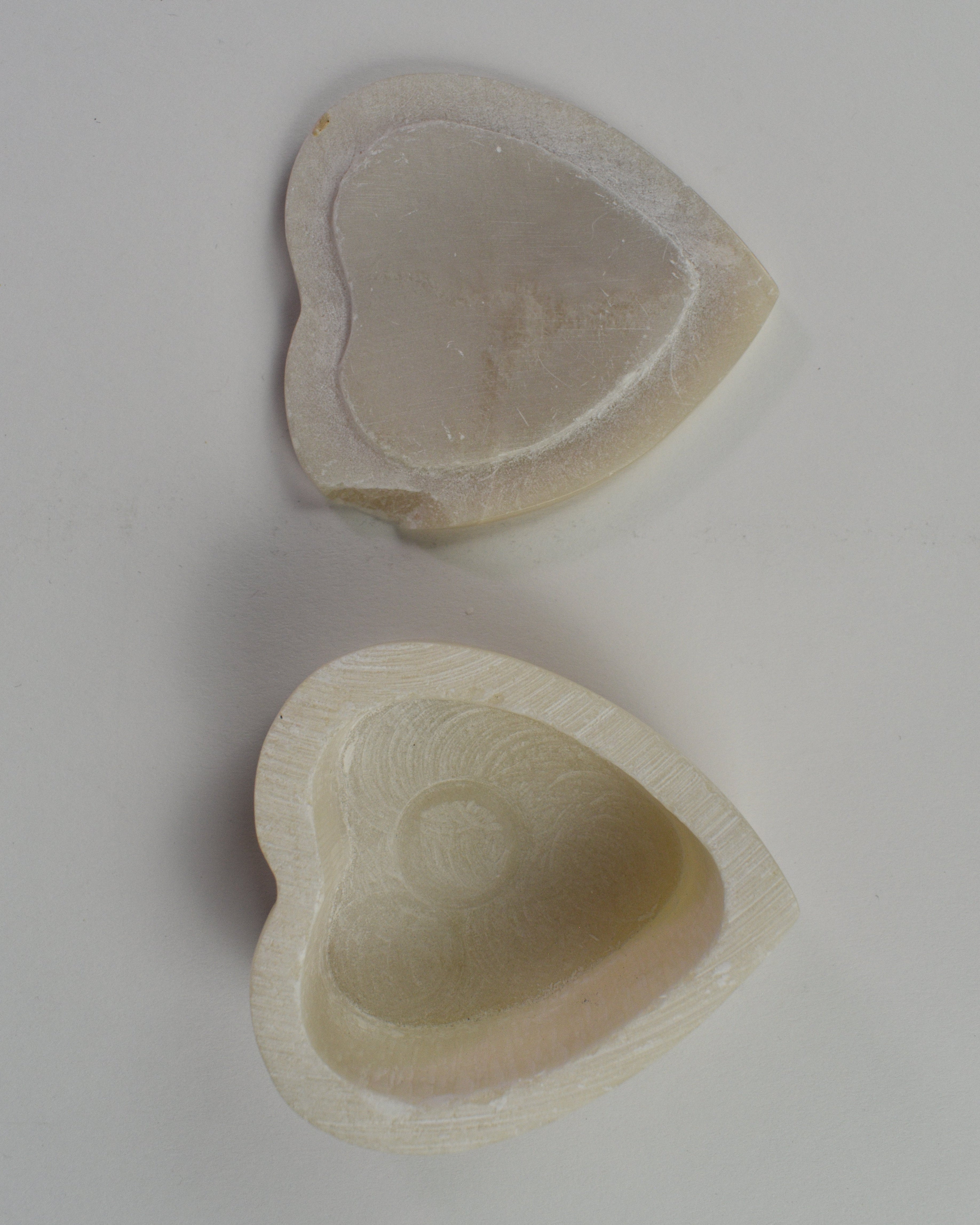Marble Rose Jewelry Heart Box