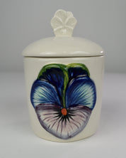 Anthropologie Ceramic Flower Candle