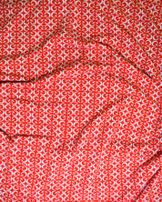 Red & White Printed Tank