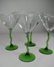 Green Stemmed Glasses