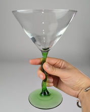 Green Stemmed Glasses