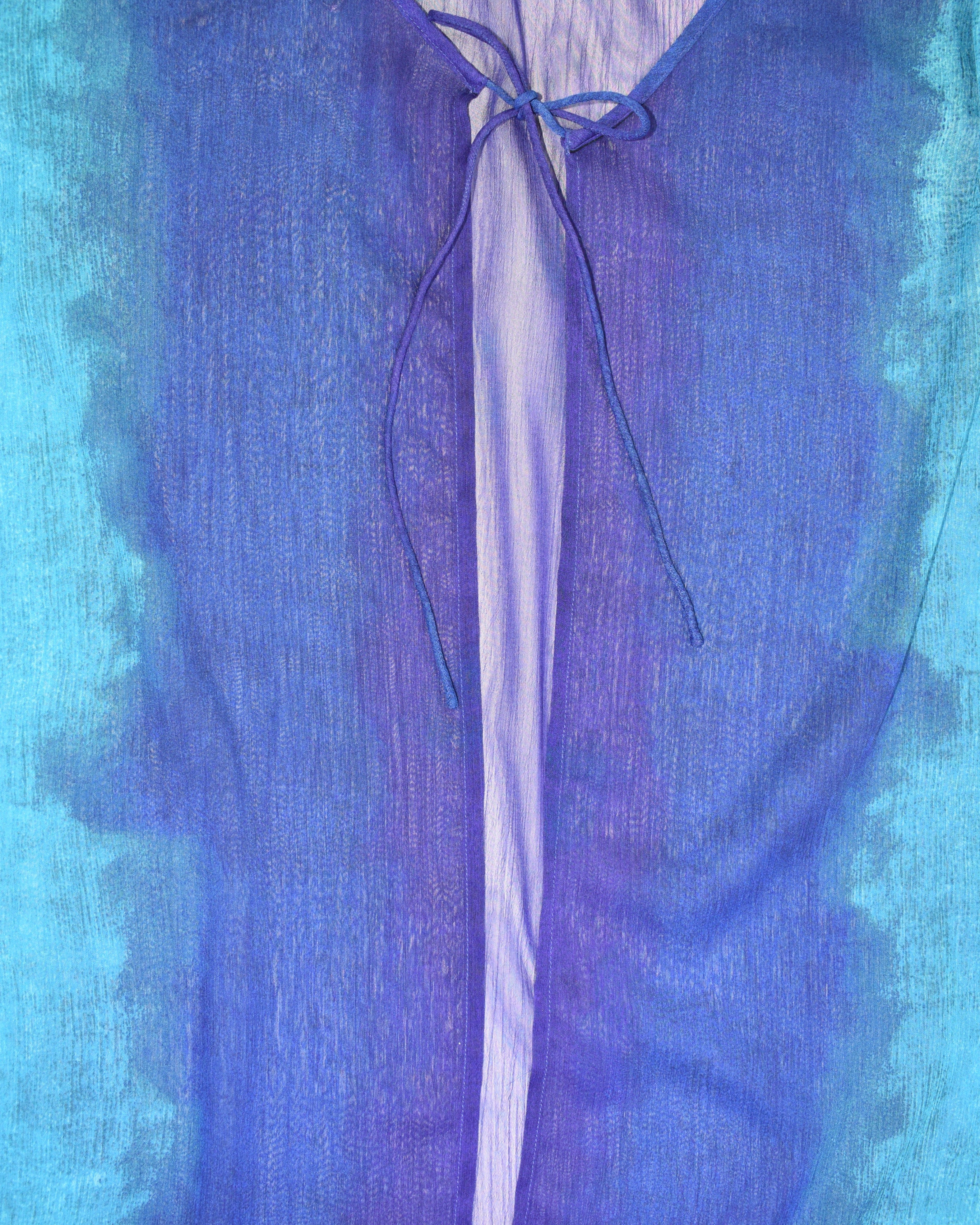Blue & Purple Tie Coverup
