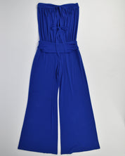 Blue Halter 70's Disco Style Jumpsuit