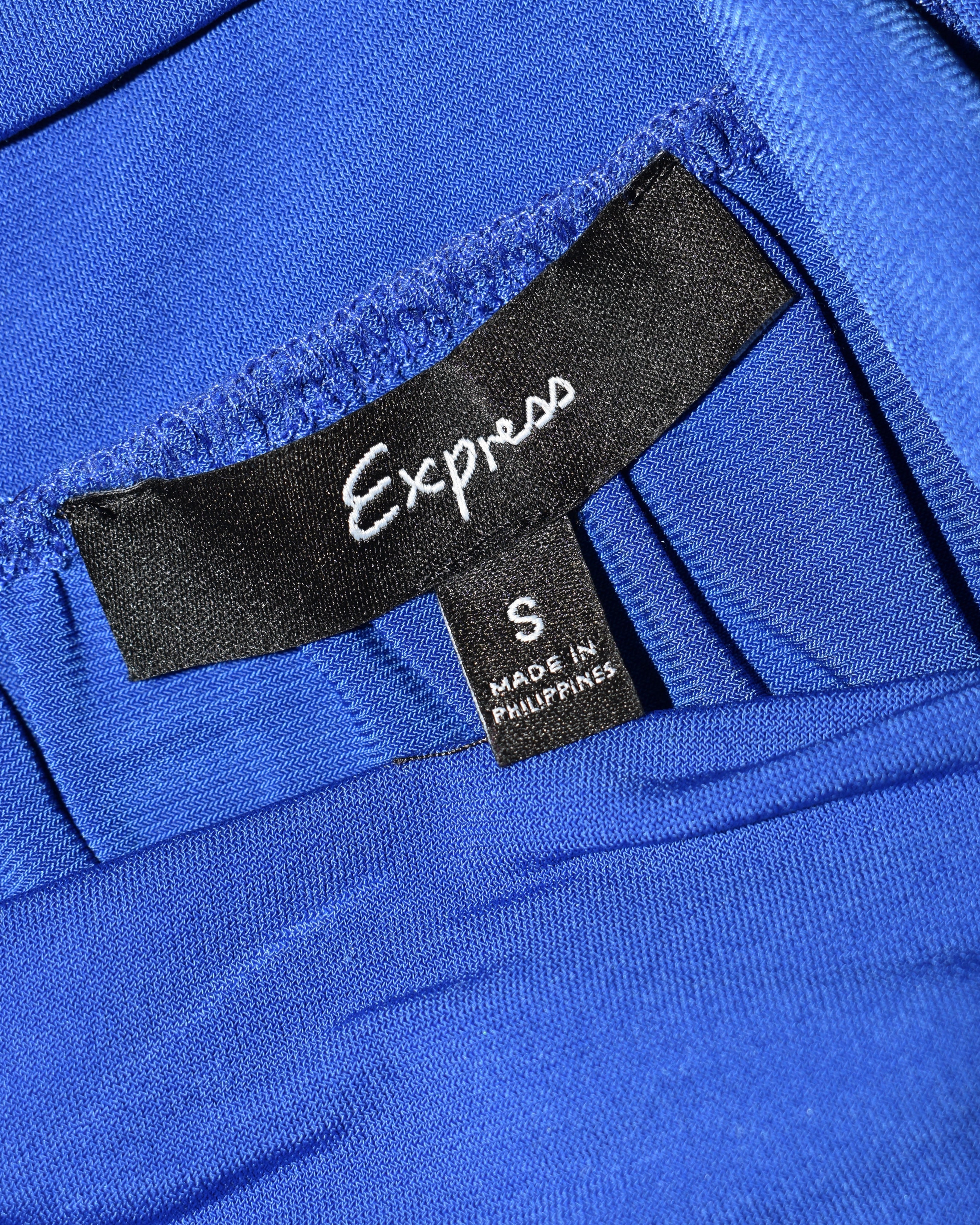 Blue Halter 70's Disco Style Jumpsuit