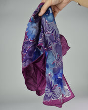 Purple Flower Scarf