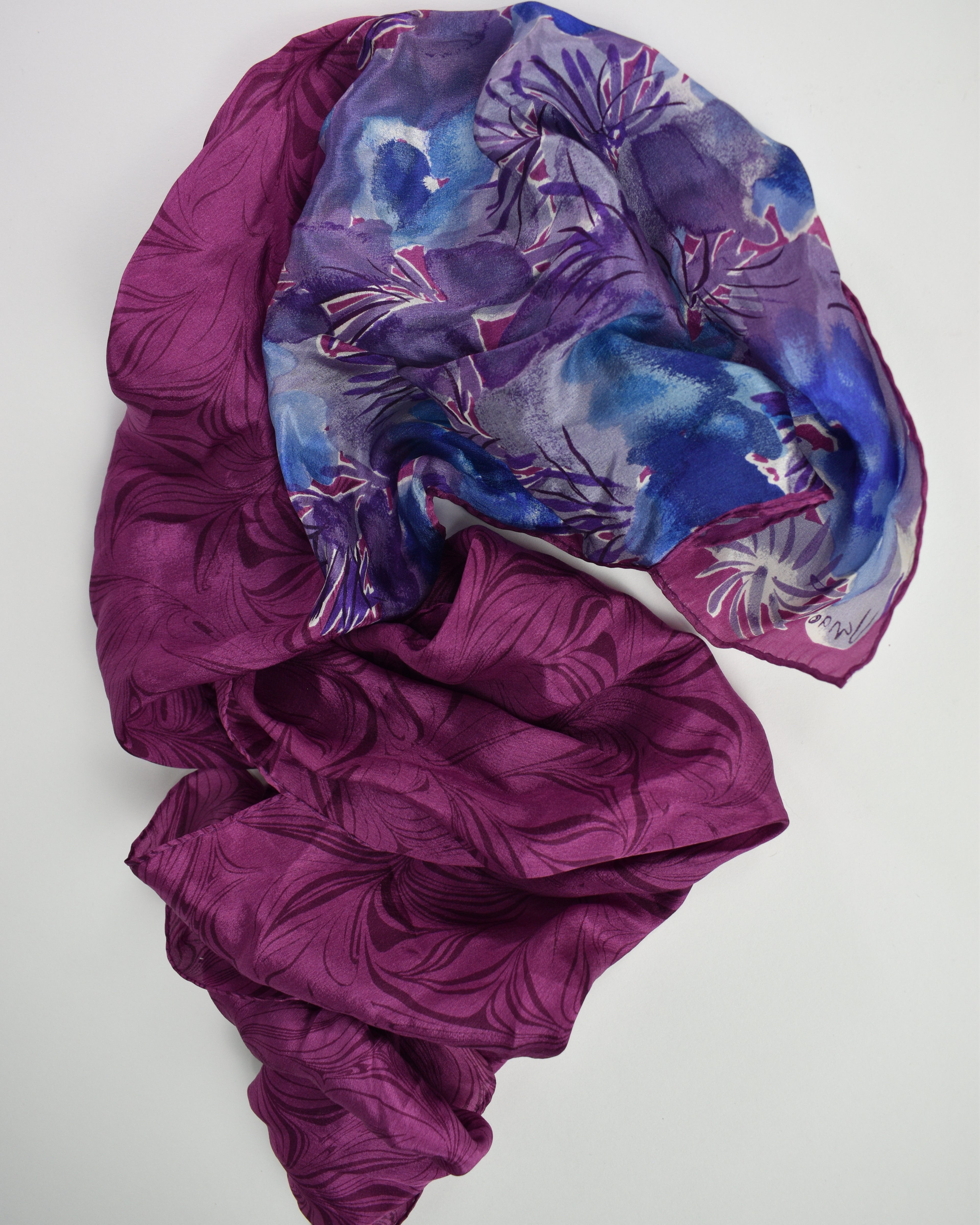 Purple Flower Scarf