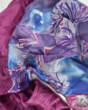Purple Flower Scarf