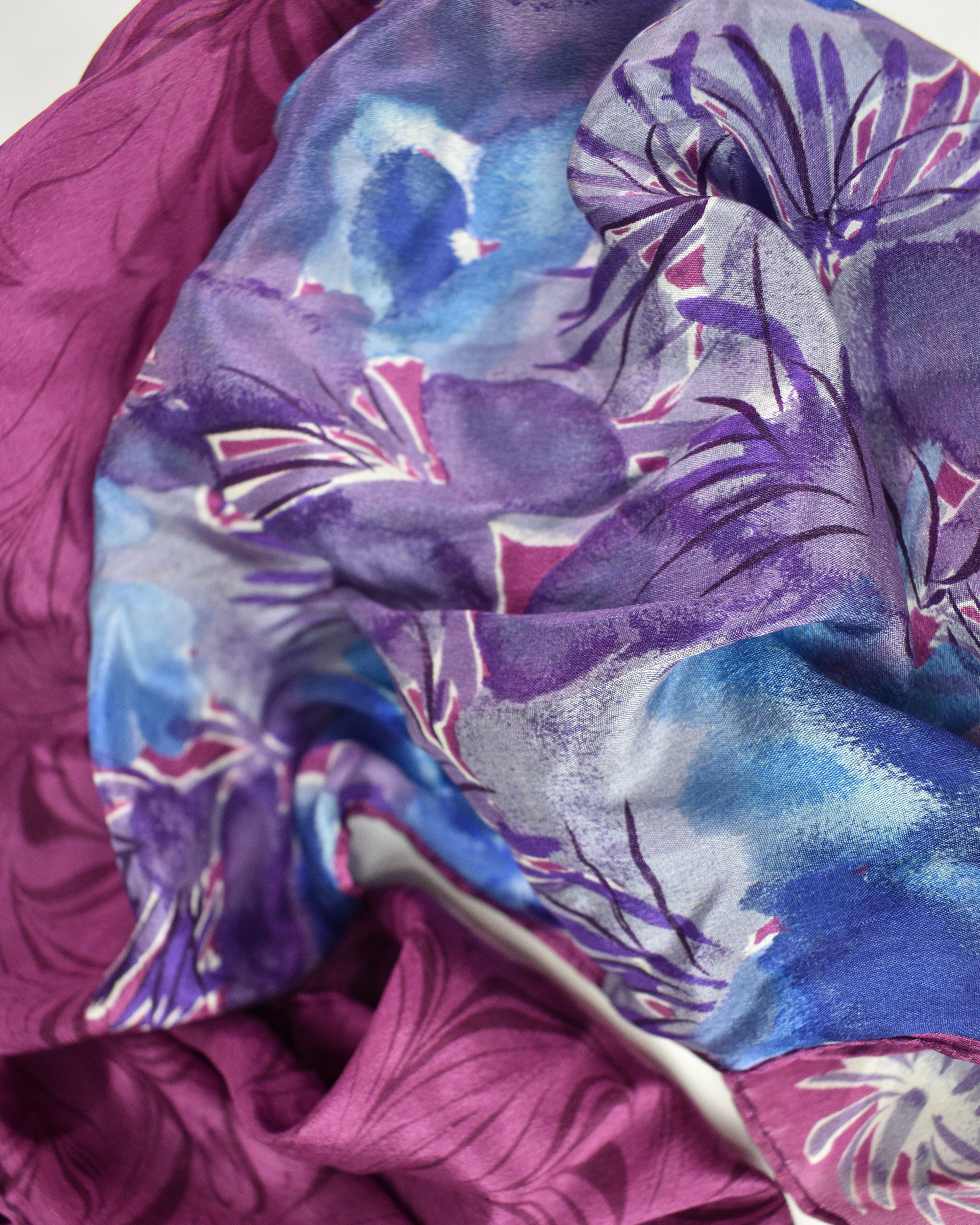 Purple Flower Scarf