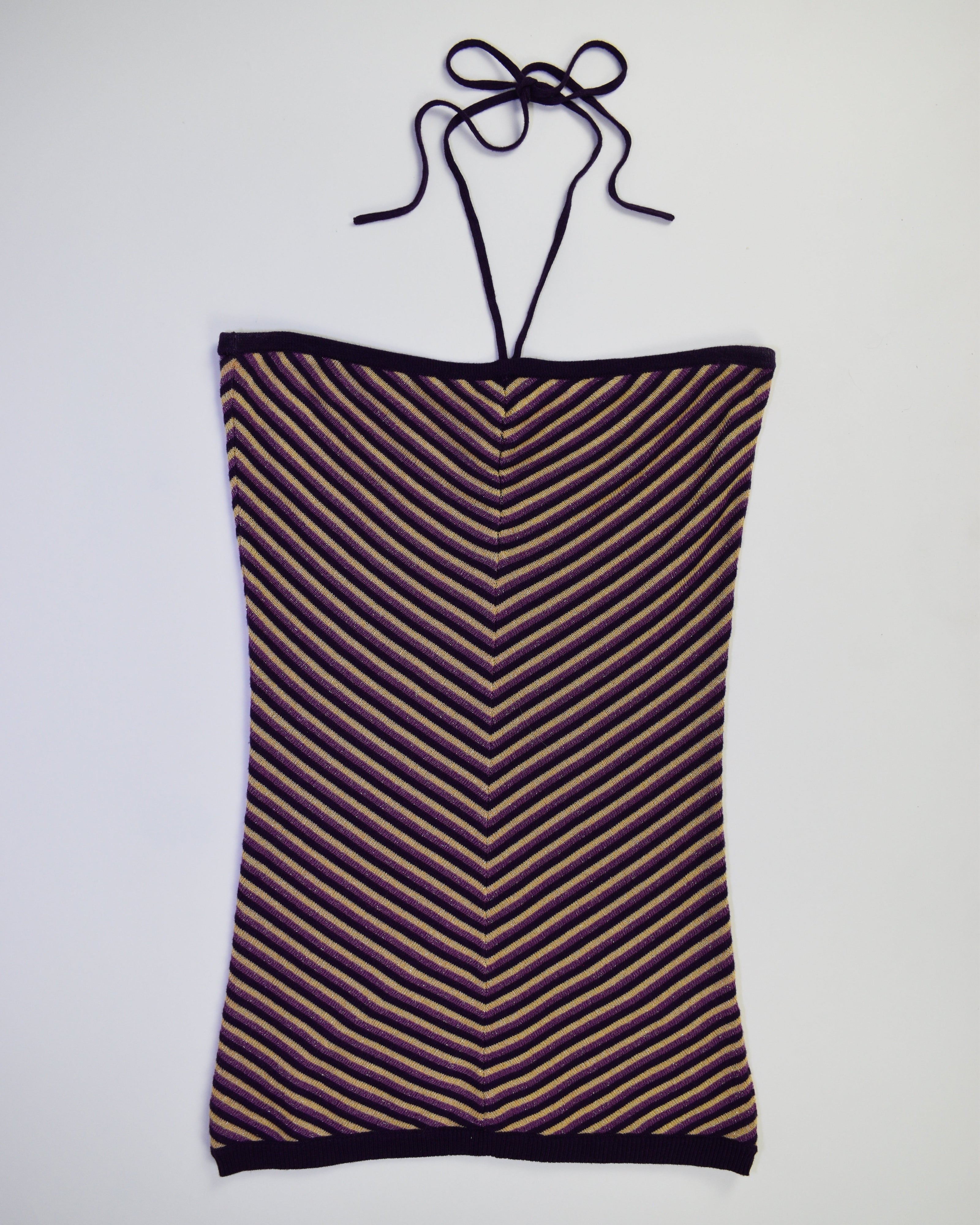 Purple & Gold Tube-top
