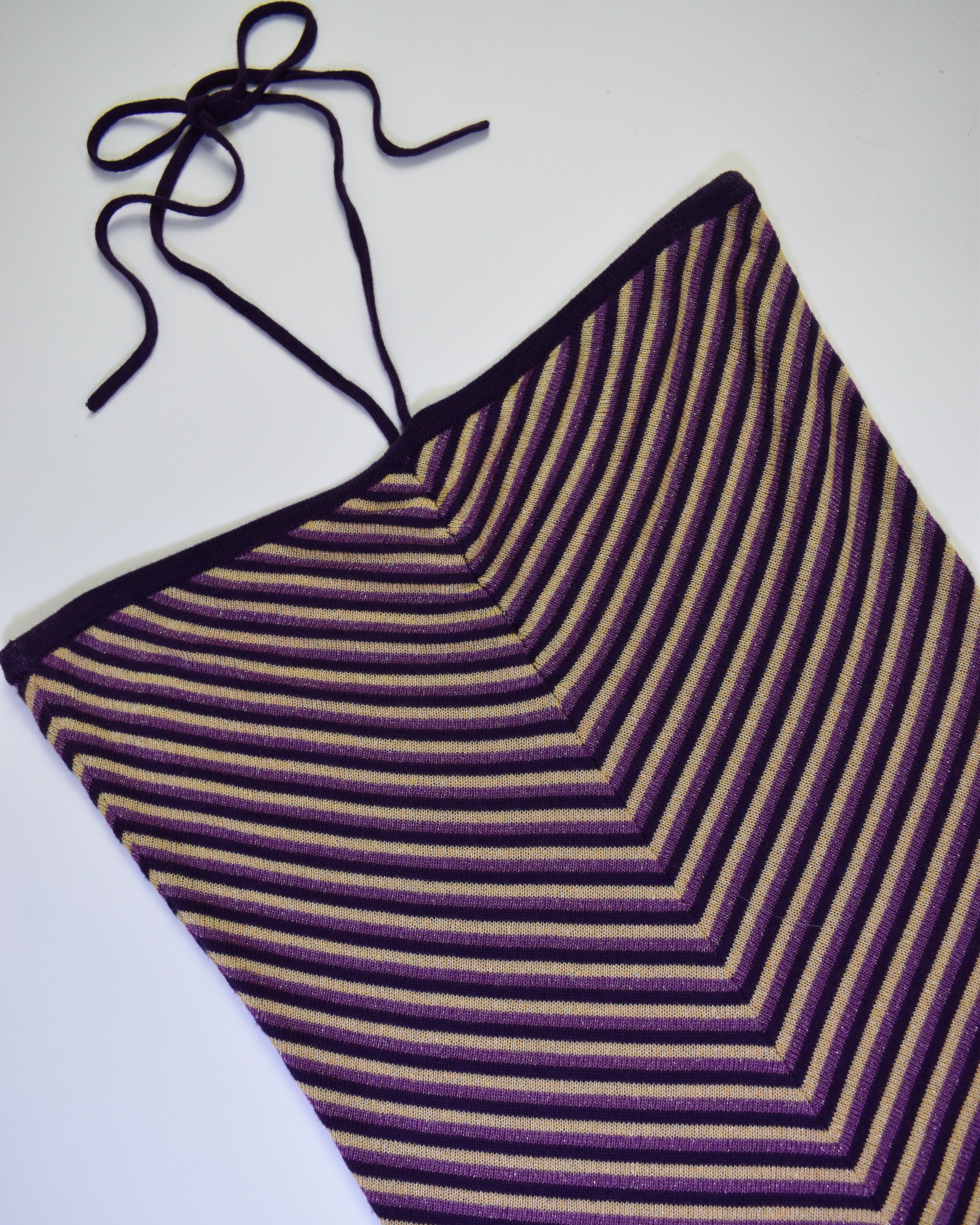 Purple & Gold Tube-top