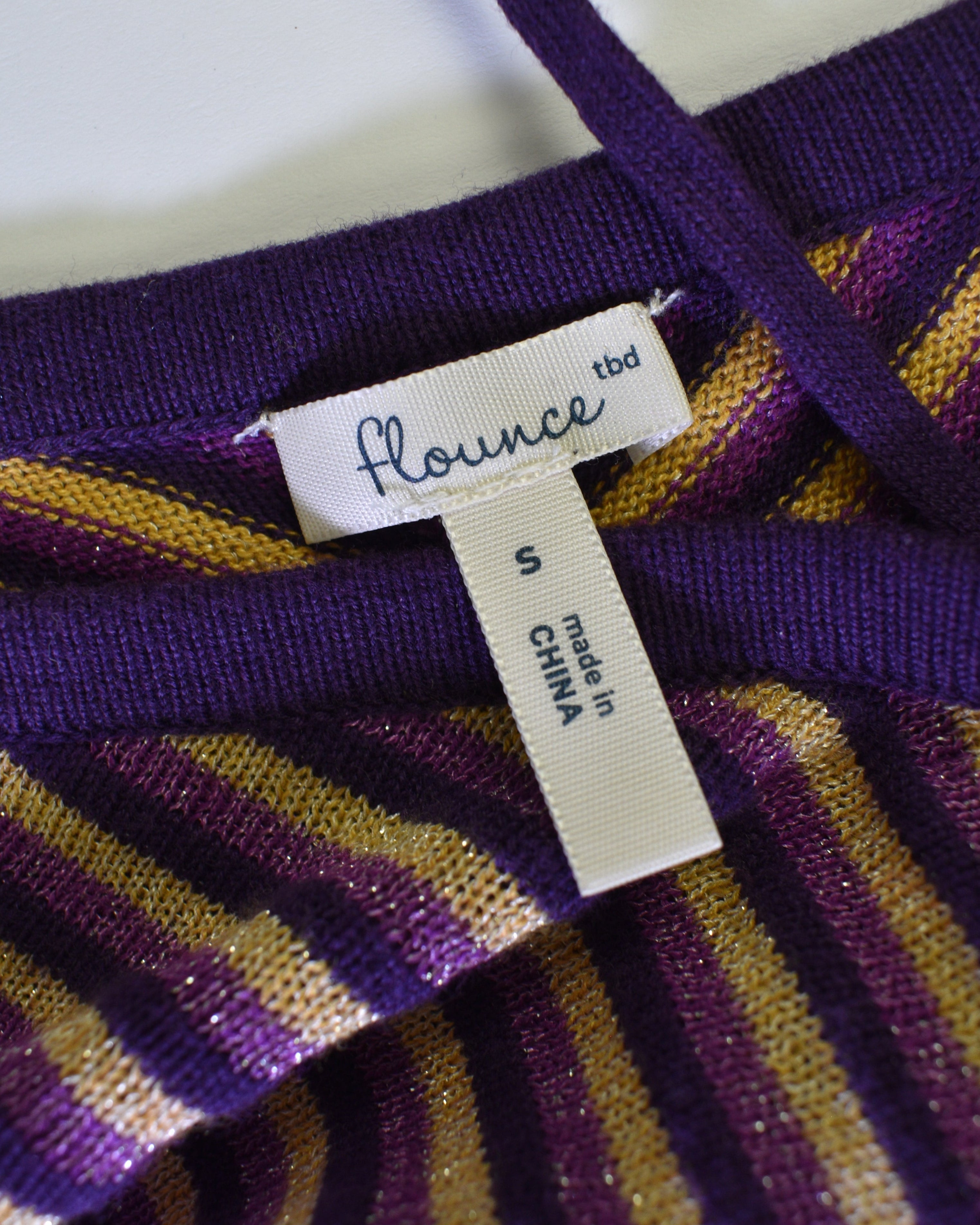 Purple & Gold Tube-top