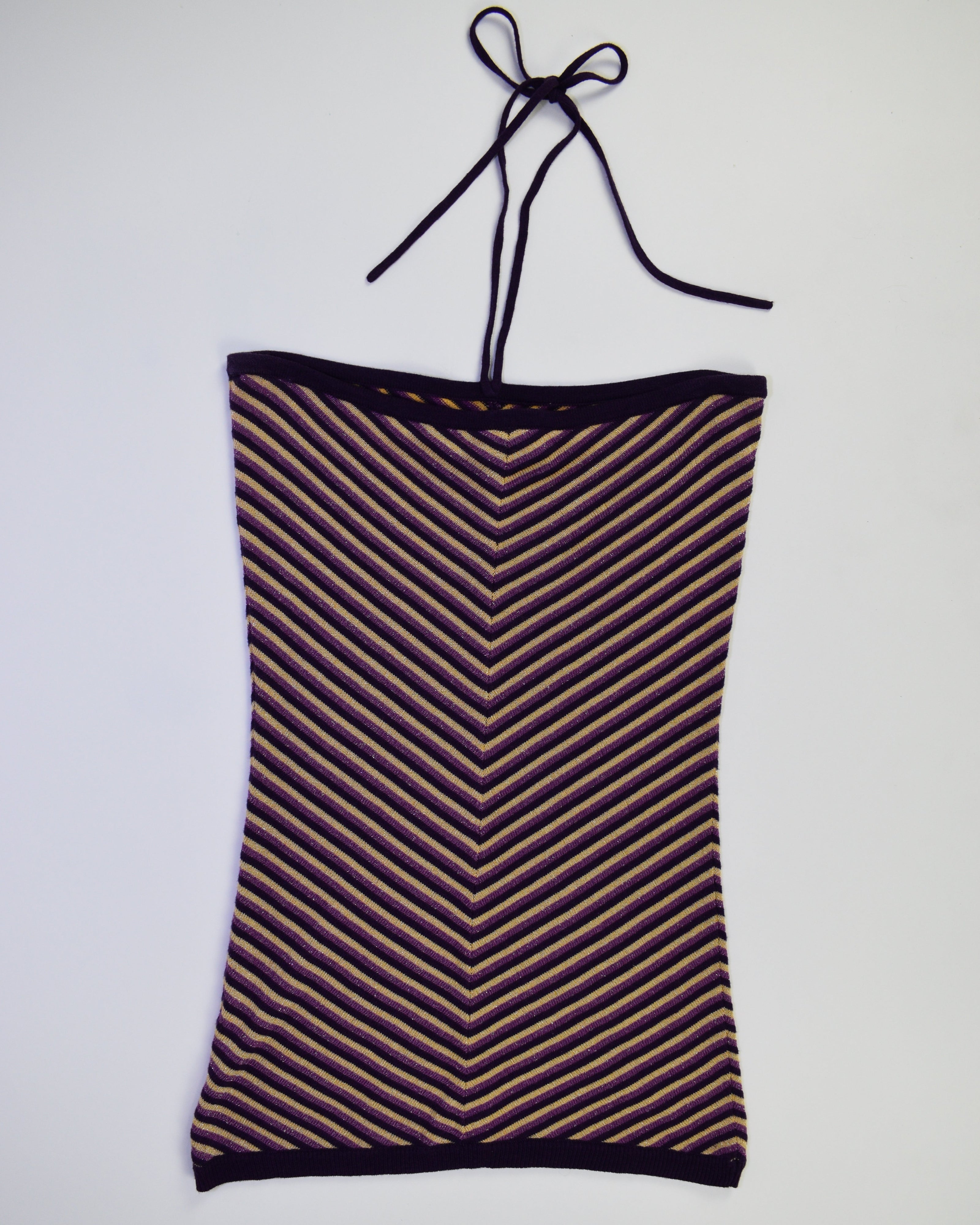 Purple & Gold Tube-top