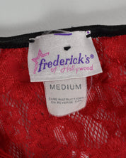 Frederick's of Hollywood Red Lace Bodysuit