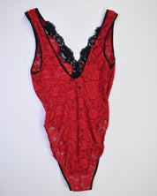 Frederick's of Hollywood Red Lace Bodysuit