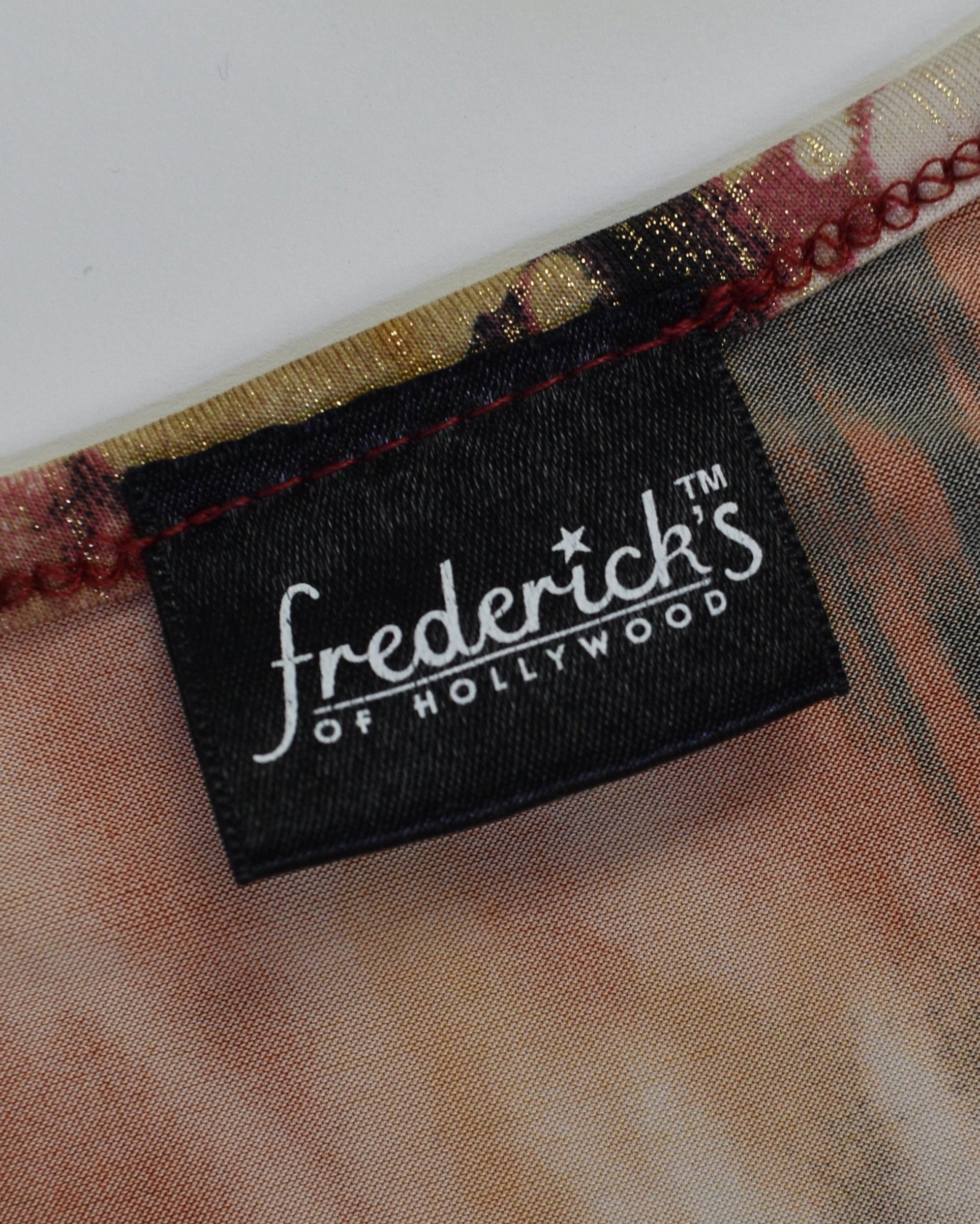 Frederick's of Hollywood Gold Multi-color Dress