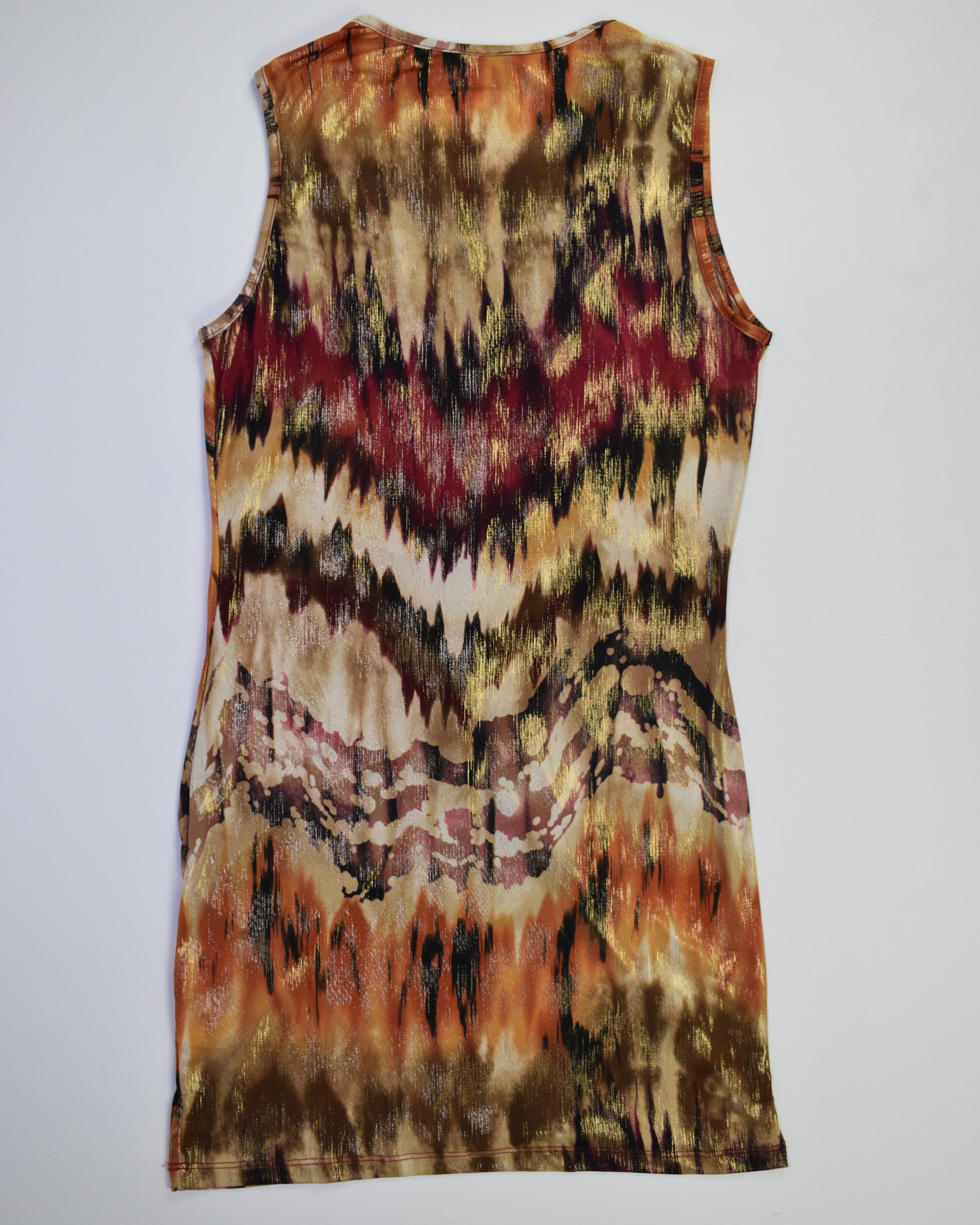 Frederick's of Hollywood Gold Multi-color Dress
