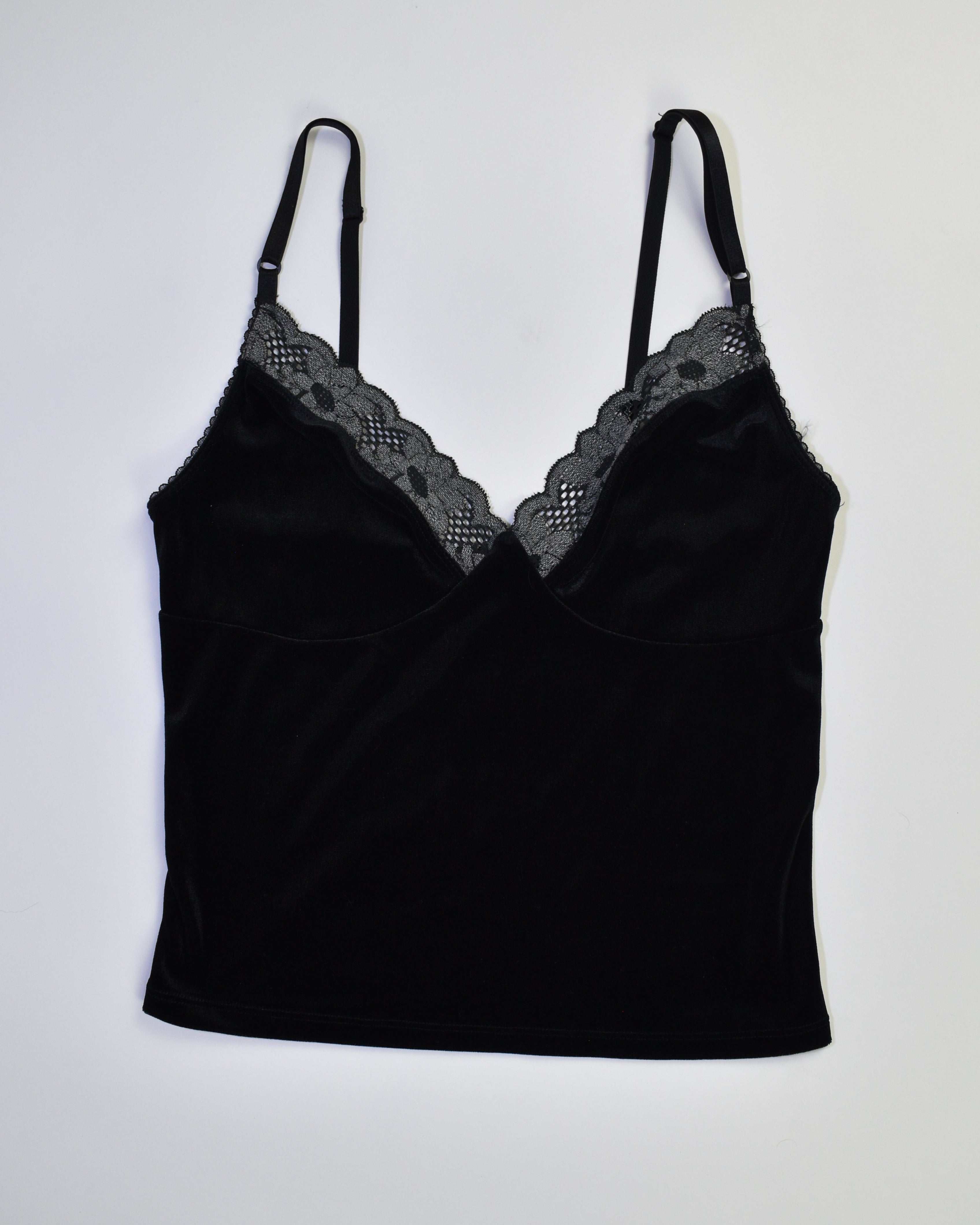 Velvet Lace Black Cami