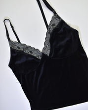 Velvet Lace Black Cami