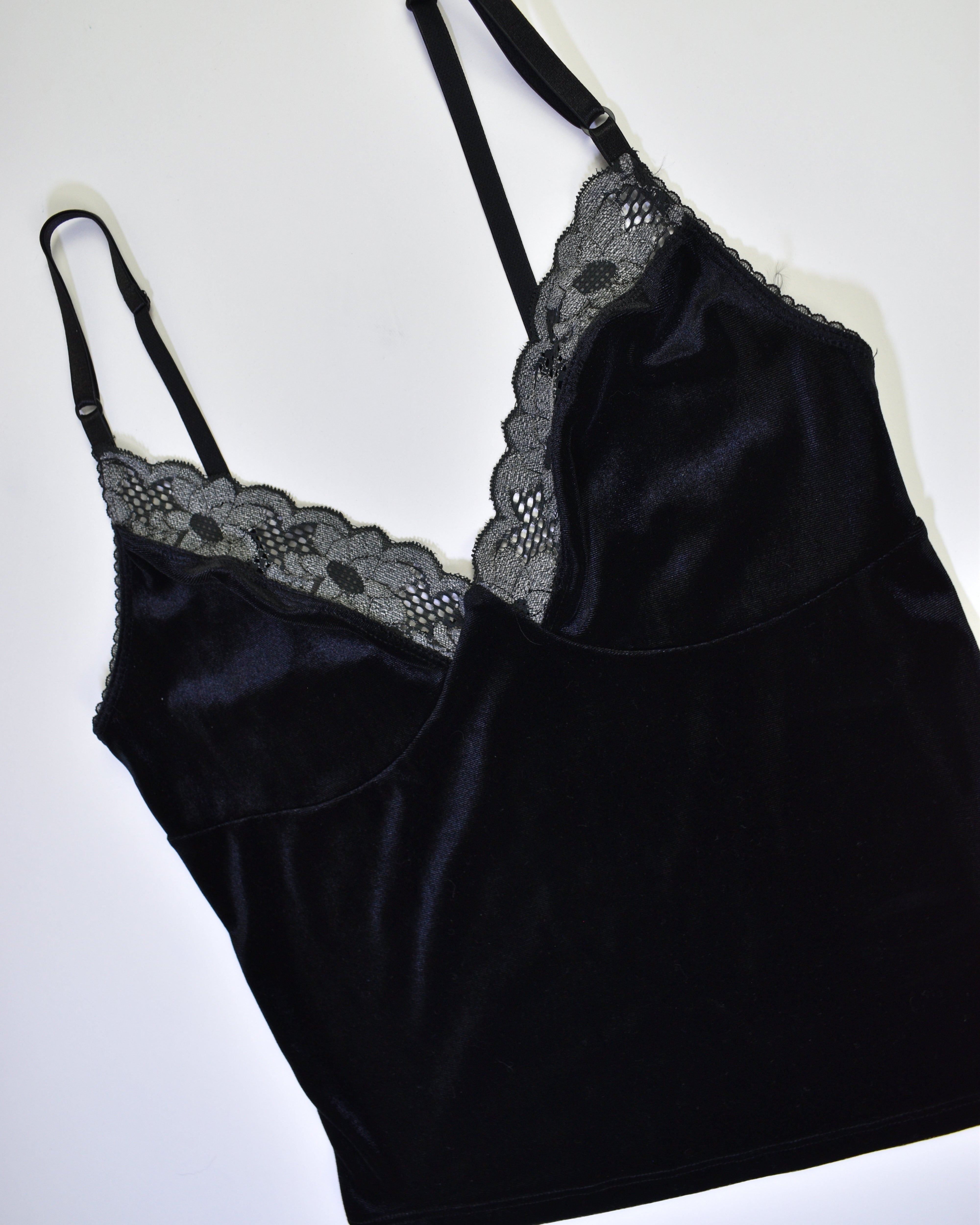 Velvet Lace Black Cami