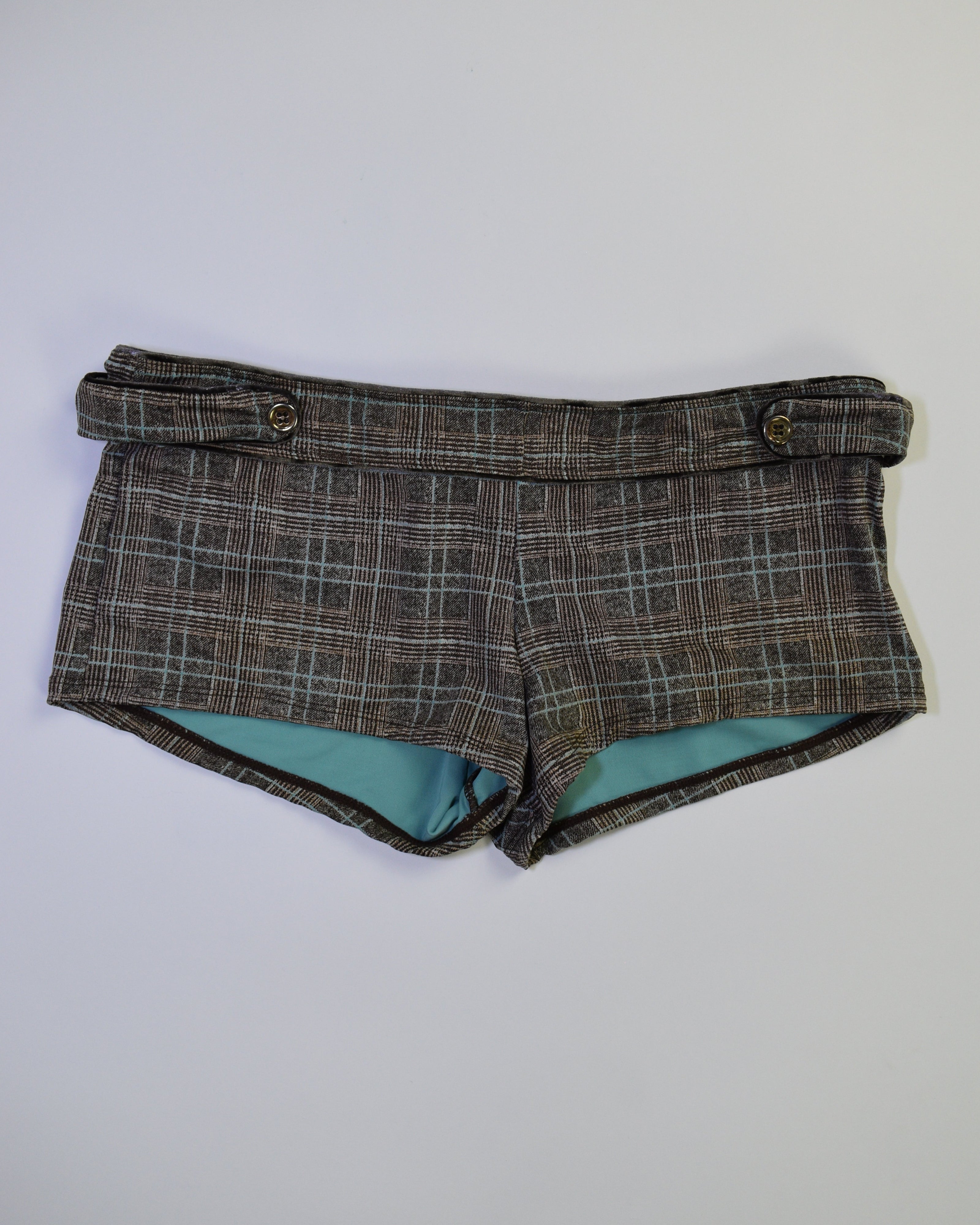 Juicy Couture Plaid Micro Shorts