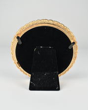 Gold Floral Circle Picture Frame